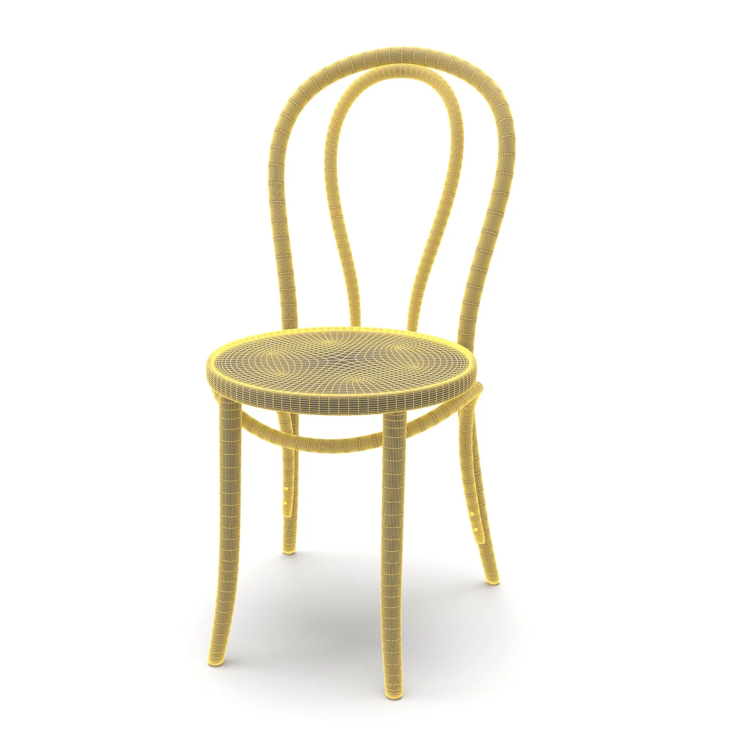 CH335 Black Cafe Chair PBR 3D Model_07